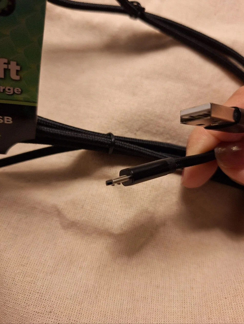 Cordzilla Micro USB B To USB A Black Micro Sync & Charge Cable NEW